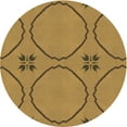 thumbnail image 1 of Ahgly Tapis d'Intérieur Lavable en Machine Carré Transitionnel Bisque Foncé Marron, 3 Pieds Carré, 1 of 7