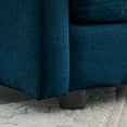 thumbnail image 4 of Modern 2+3 Seater In Blue Chenille - Space-saving Design Construction For Durability, 4 of 6