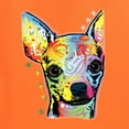 thumbnail image 5 of Wild Bobby Dean Russo Colorful Chihuahua Dog Lover Men Graphic Tank Top, Orange, X-Large, 5 of 5