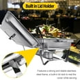 thumbnail image 3 of Chafing Dish Buffet Set 2 Pack, Jacgood 8QT Stainless Steel Chafing Dishes for Buffet, Chafers and Buffet Warmers Sets for Parties, Events, Wedding, Camping, Dinner, 3 of 7
