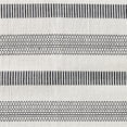 thumbnail image 3 of Split P Raven Stripe White Indoor Rug 2' x 3', 3 of 5