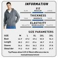 thumbnail image 2 of SPEEDRUN Men Hooded Sweatshirt Zip up Casual Sweater, Men's Fleece Full Zip Hoodie Jacket, Gray XL, 2 of 8