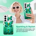 thumbnail image 3 of CASEFIV for Samsung Galaxy S26 Plus Case,Cute Butterfly Pattern Magnetic Phone Cover Translucent Slim Protective Case for Women Girls,Orange Butterfly, 3 of 8
