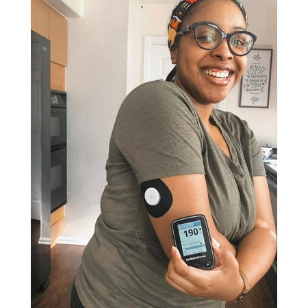 Skin Grip Adhesive Patches for Freestyle Libre 1, 2 & Lingo – Not for Libre 3 – Pre-Cut Adhesive Patches For Most Infusion Sets, 10-15 Day Hold - Multicolor