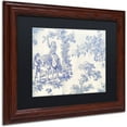 thumbnail image 2 of Trademark Fine Art "Toile Fabrics VI" Canvas Art by Color Bakery Black Matte, Wood Frame, 2 of 4