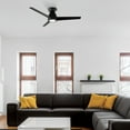 thumbnail image 3 of Tip Top 44" Matte Black Integrated LED Smart Flush Mount Ceiling Fan with Remote Control, 3 of 5