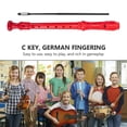 thumbnail image 3 of HOOWIFFY 2 Sets Red Clarinet for Wind Instruments with 8-Hole Design 32.5x1.2in, 3 of 7