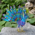 thumbnail image 7 of Dserhfy Metal Peacock Statue Garden Decor Peacock Sculpture Outdoor Peacock Spreading Its Tail Statue for Lawn Yard Decoration, 7 of 7