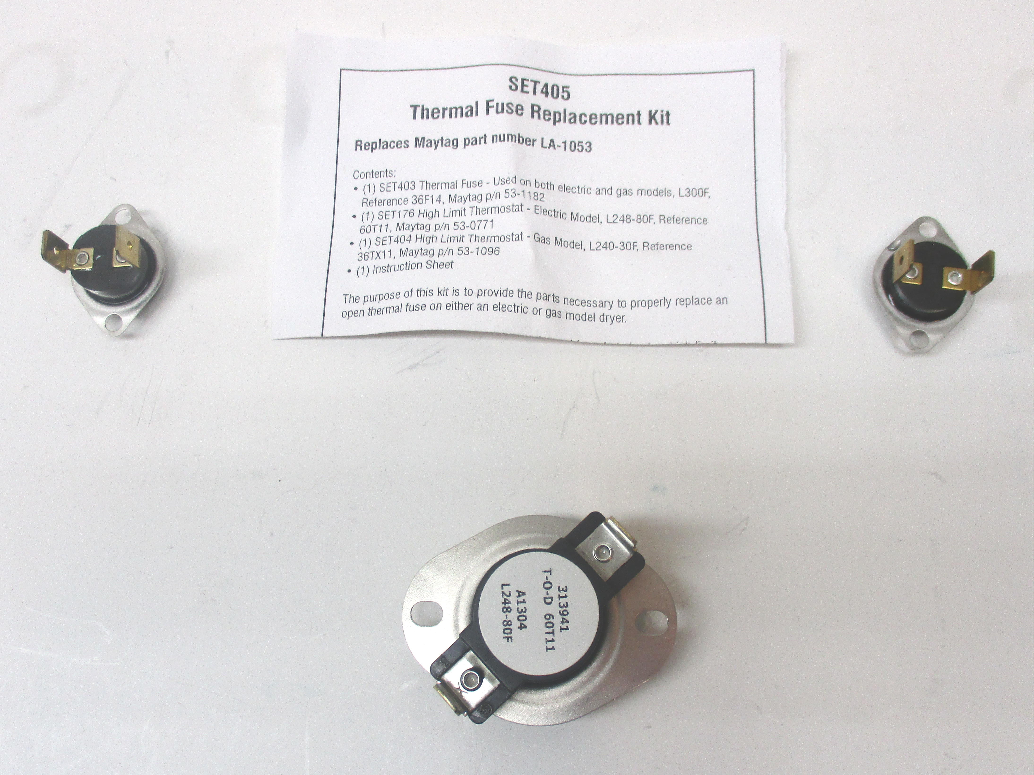 LA-1053  Maytag Dryer Thermostat Fuse Limit Set 10 Pack 