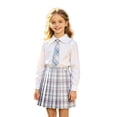 thumbnail image 3 of WOYY Plaid Pleated School Skirt for Girls Preppy Skirt with Built-In Shorts, Sizes 9-18, 3 of 3