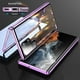 thumbnail image 2 of Funda de vidrio de doble cara de Metal con cierre a presión, protección completa 360 para Samsung Galaxy S24, S23, S22 Ultra, S23FE 23 +, cubierta de protección de lente, 2 of 5