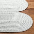 thumbnail image 3 of SAFAVIEH Cape Cod Randell Abstract Polyester Area Rug, Grey/Ivory, 6' x 6' Square, 3 of 8