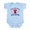 Sky Blue, variant on CafePress - Philadelphia PA Infant Bodysuit - Baby Light Bodysuit, Size Newborn - 24 Months