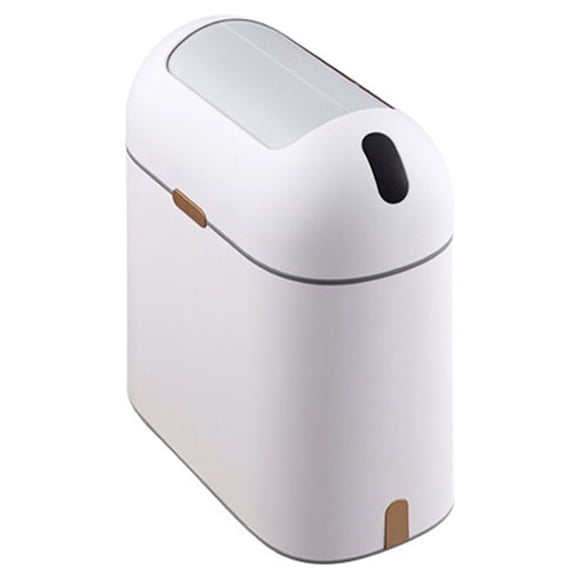 Injueey No Touch No Mess: innovador contenedor de basura con cierre automático para una experiencia que ahorra espacio con estilo Accesorios para electrodomésticos Oro blanco modelo de carga