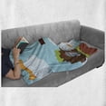 thumbnail image 6 of Video Games Soft Flannel Fleece Throw Blanket, Arcade World Kids 90's Fun Theme Knight Fireball Bonus Stars Coins Image, Cozy Plush for Indoor and Outdoor Use, 60" x 80", Multicolor, by Ambesonne, 6 of 6