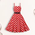 thumbnail image 4 of Vestido de tirantes con estampado de lunares para mujer Vestido estilo túnica vintage estilo sexy Traje diario Hugtrwg Para estrenar, 4 of 9