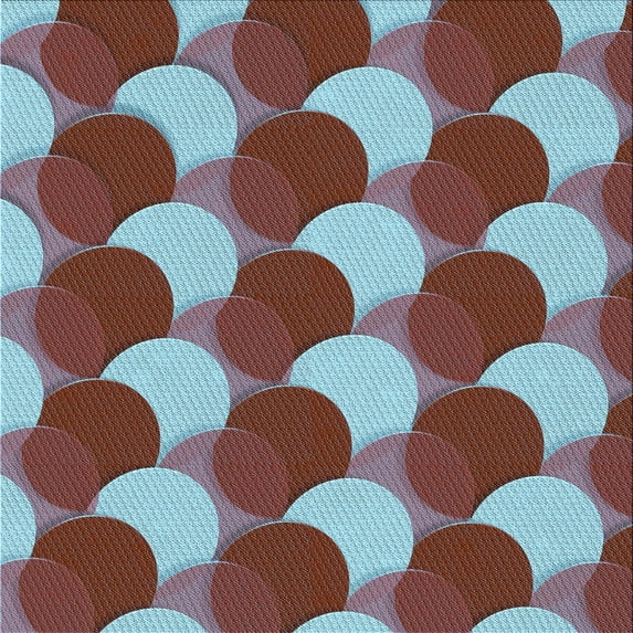 Ahgly Company Indoor Square Patterned Blue Hosta Blue Area Rugs, 4' Square