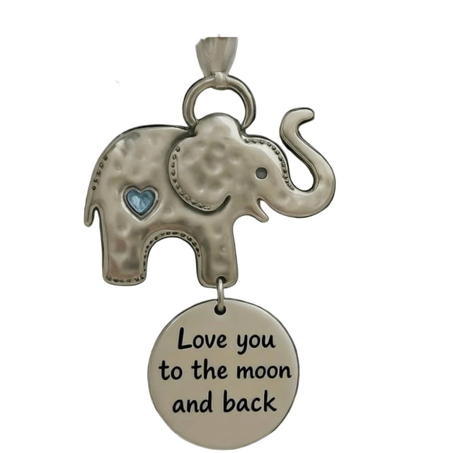 Adorno navideño de la amistad para mujer | Adorno de metal con forma de elefante para árbol con palabras inspiradoras | Regalo navideño para mejores amigas y hermanas