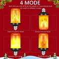 thumbnail image 2 of Toopower LED Flame Effect Light Bulbs, Flickering Fire Lighting, E26 Base, 4 Modes, 4 Pack, Halloween & Christmas Decor, 2 of 8