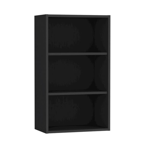Depot E-Shop Kaltag Wall Cabinet, 3 shelves, Black