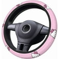 thumbnail image 5 of Pink Kitty Cat Car Accessories Cute Kawaii Steering Wheel Cover Women Car Steering Wheel Covers Protector Universal 15 Inch, 5 of 8