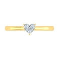 thumbnail image 3 of 0.15 Carat Heart Shaped Diamond Ring in 14K Yellow Gold (Ring Size 8.25) (SI1-SI2 Clarity), 3 of 4