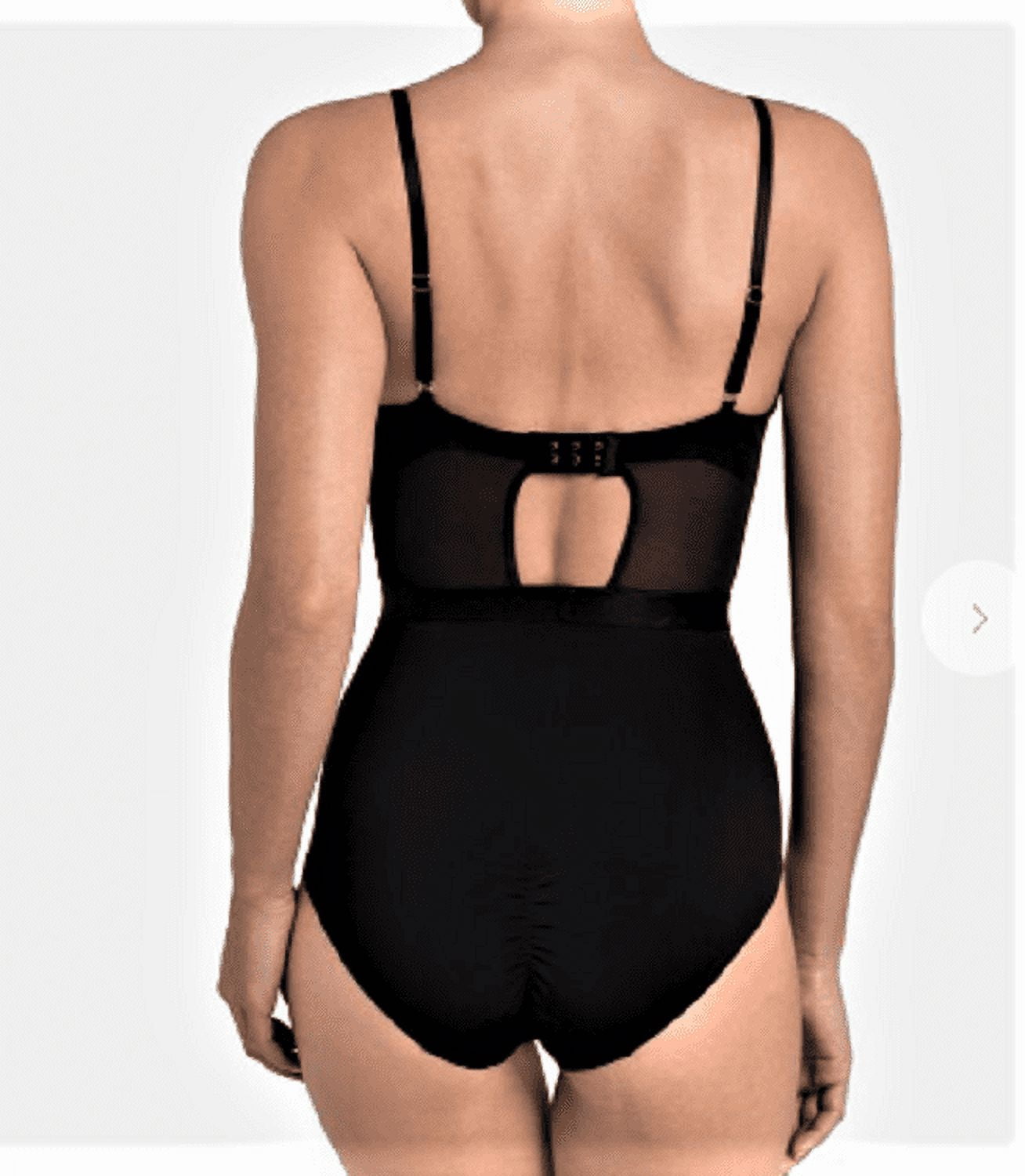 Triumph Women's Enchanted Magic Boost Adjustable Straps Bodysuit, Black, 38D