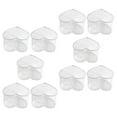 thumbnail image 4 of 10 Pcs Transparent Heart Shaped Dessert Cups 150ml Multi-Function Pudding Cups for Party, Baking, and Serving, 4 of 11