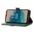 thumbnail image 3 of KAIYANG Funda para teléfono con bloqueo RFID para Nokia XR21, funda tipo billetera de cuero genuino de vaca, estilo C, para Nokia XR21, color verde, 3 of 5