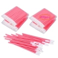thumbnail image 1 of Brosses et Baguettes à Rouge à Lèvres pour Application Maquillage, Kit d'Outils de Beauté, Applicateurs de Gloss Jetables Roses Lot de 400, 1 of 8