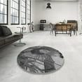 thumbnail image 4 of Ahgly Company Machine Washable Indoor Rectangle Transitional Iridium Black Area Rugs, 2' x 5', 4 of 7