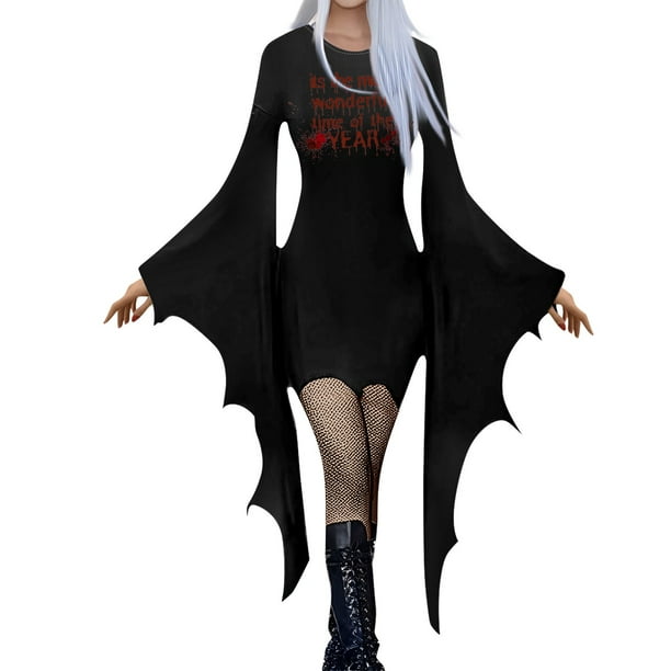 Vestido negro halloween hotsell