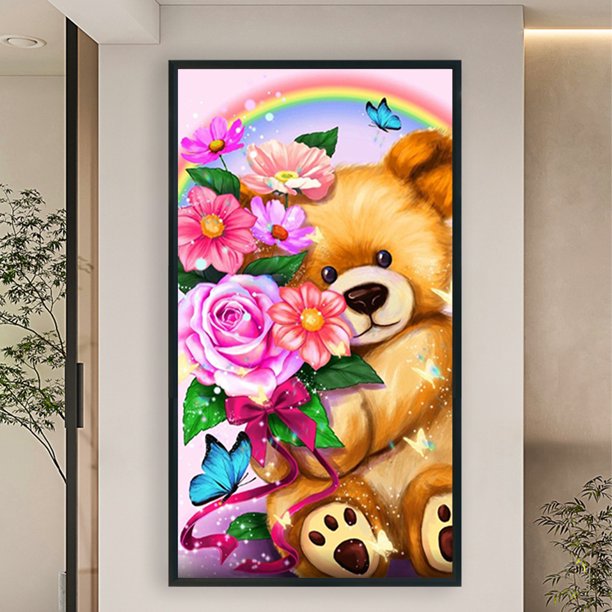 5D bricolaje ronda completa taladro diamante pintura oso decoración del hogar arte artesanal (QQ858) FLhrweasw Nuevo