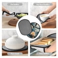thumbnail image 7 of Sikiie Mountain Lotus Serenity Silicone Pot Holders, Oven Mitts Heat Resistant Hot Pads, Non Slip Pot Holder for Kitchen Baking and Cooking 9.4 x 7.5 Inches, 7 of 7
