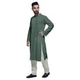 thumbnail image 2 of Atasi Kurta Longue en Coton Imprimé pour Hommes, Pyjama Kurta Décontracté, 2 of 5