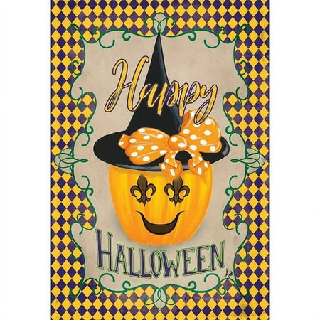 Magnolia Garden Flags 8144 13 x 18 in. Happy Halloween Polyester Garden Flag