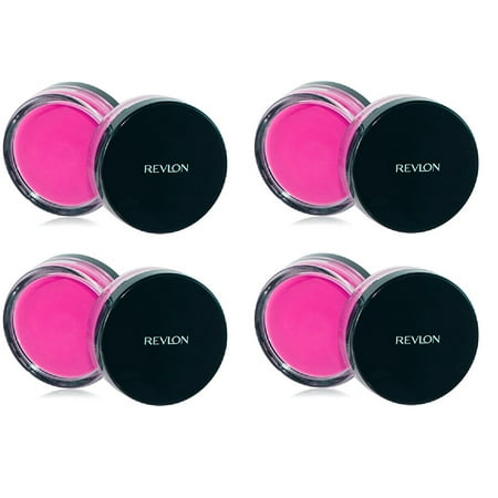 Revlon Photo Ready Cream Blush, Flushed, 0.4 Ounce (4 Pack) + Makeup Blender Stick, 12