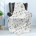 thumbnail image 4 of Colorful Soft Flannel Fleece Blanket, Metro Scheme with Vivid Colored Intricate Lines and Dots Urban Life Transportation, Cozy Plush for Indoor and Outdoor Use, 60" x 80", Multicolor, by Ambesonne, 4 of 5