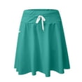 thumbnail image 4 of SnZhen Women's Solid Swim Skirt Quick Dry Bathing Suit Bottoms with Zipper Pocket, 4 of 6
