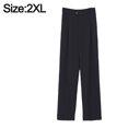 thumbnail image 2 of Pantalones de vestir para mujer, pantalones de trabajo elásticos de cintura alta, pantalones largos casuales de pierna recta, 2 of 6