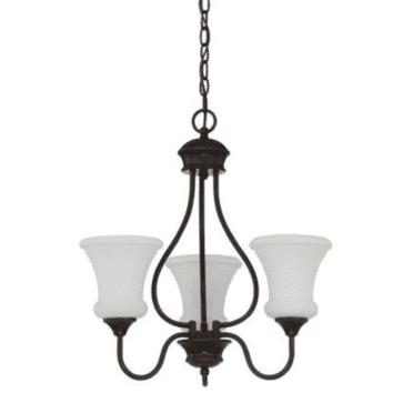Sunset Lighting F23003-64 3 Light 100W VALARE Chandelier UP Provincial Bronze