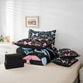 thumbnail image 6 of Homewish Cartoon Ribbon Bow Knot Twin Bedding Sets 7-Piece for Kids Children,Dreamy Princess Bow Bedding Comforter Set Microfiber,Abstract Gradient Ombre Breathable Sheet Sets, 6 of 8
