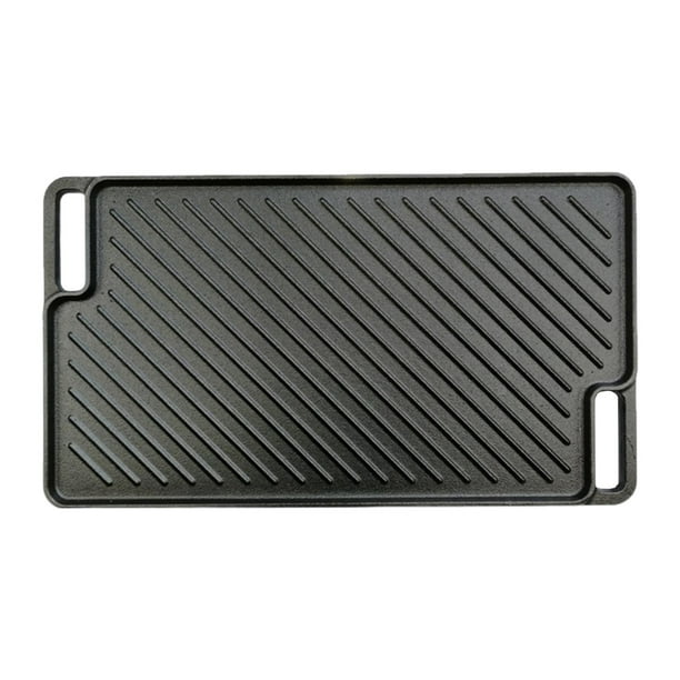 Reversible Grill Large Cast Iron Griddle Plate for Stovetop Outdoor
