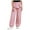 Pink, variant on TSSOE Girls' Leggings Bowknot Wide-Leg Pants Outdoor Trousers Loose Bottoms School Uniforms 5-14 Years Khaki 7-8