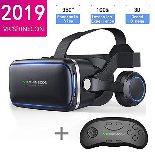 VR SHINECON Original 6.0 VR Headset Version Virtual Reality Glasses Stereo Headphones 3D Glasses Headset Helmets Support 4.7