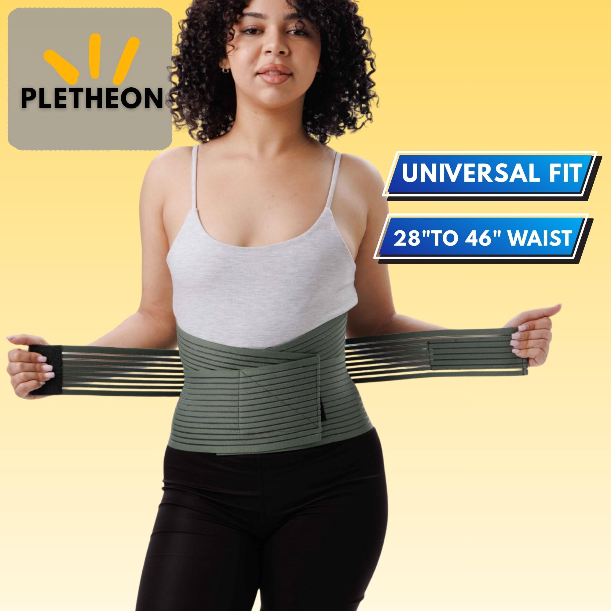 Adjustable Lumbar Support Belt for Lower Back Pain Relief Waist Brace for Men and Women | Posture Correction & Spine Support
