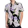 thumbnail image 4 of High Quality Hawaiian Shirts for Men Short Sleeve Aloha Beach Shirt Floral Summer Casual Button Down Shirts Blouses P8UR59, 4 of 7