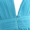 thumbnail image 7 of inhzoy Kids Girls Wide Straps Pleated Ruched Chiffon Flower Girl Dress, 7 of 7