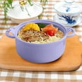 thumbnail image 3 of Kieccall Ramen Bowl Set Bamboo Fiber Microwave Safe Bowls for Home Kitchen Dining with 6-Piece 40.58 fl oz Set, 3 of 7