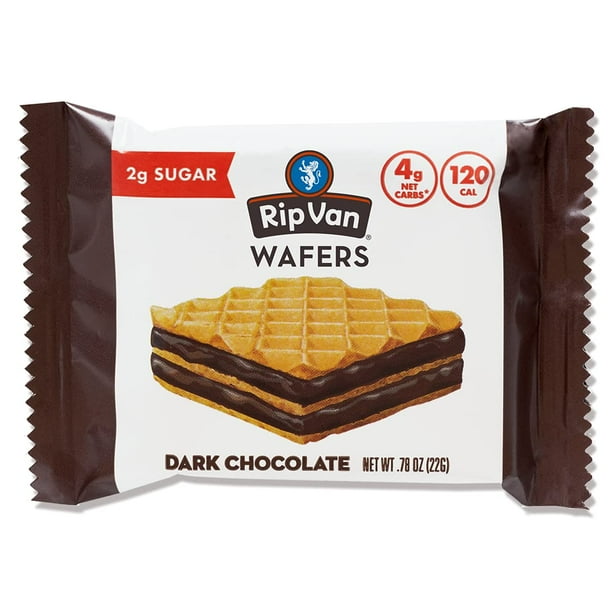 Rip Van Dark Chocolate Wafer Cookies Healthy Snacks Non GMO Keto